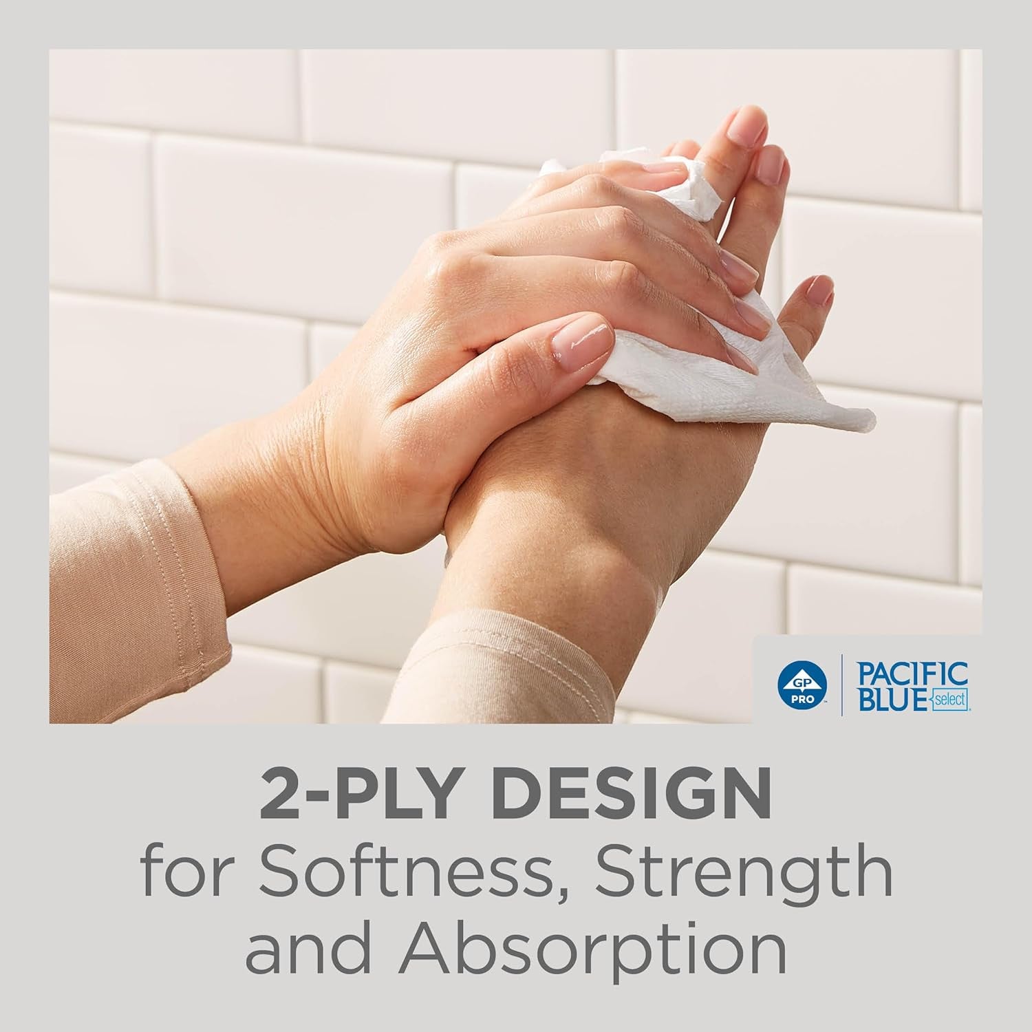 Blue Select Premium 2-Ply C-Fold Paper Towels by PRO , White, 23000, 120 Towels per Pack, 12 Packs per Case