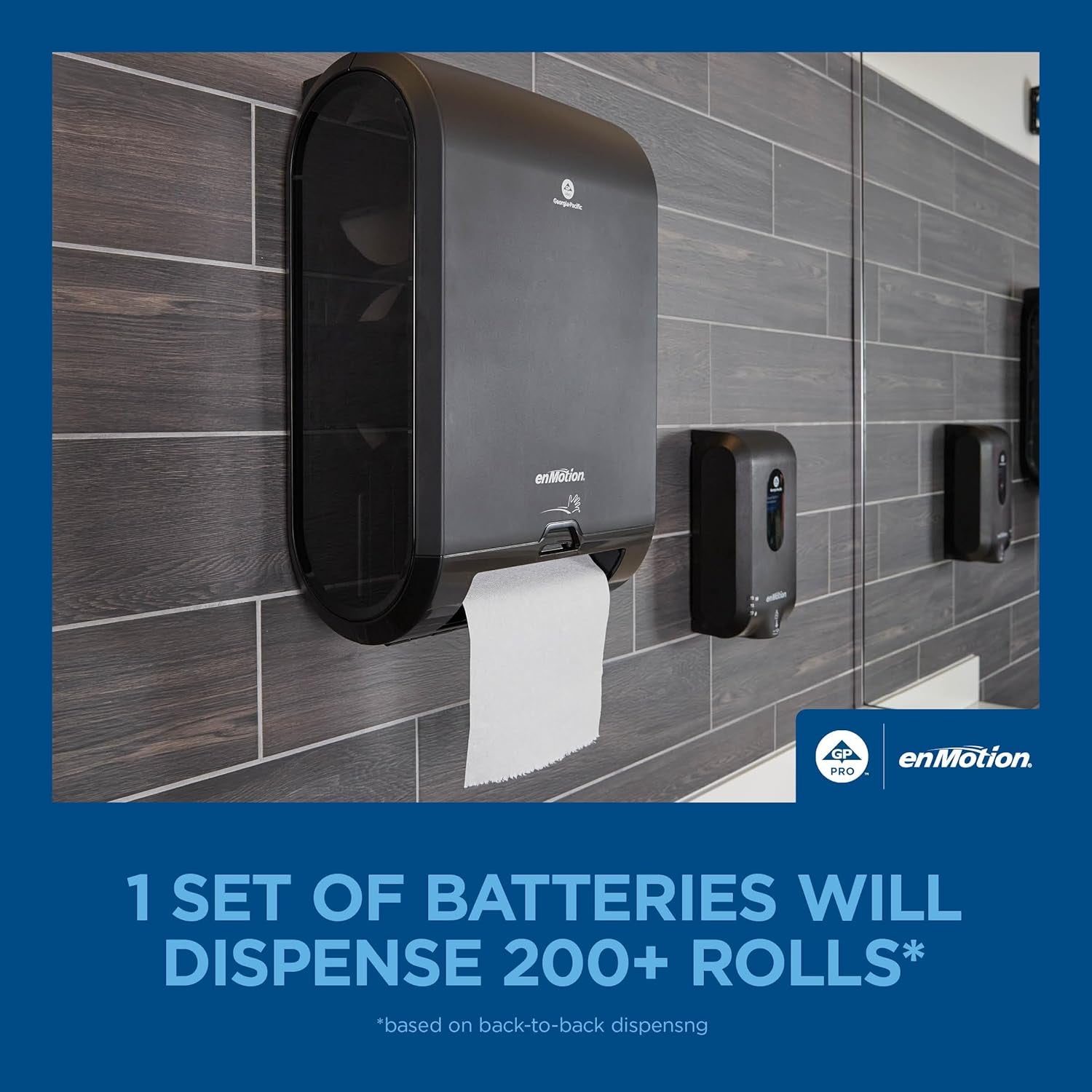 Enmotion Flex 8" Paper Towel Rolls by GP PRO, White, 550 Feet per Roll, 6 Bulk Paper Towel Rolls per Case, 89720