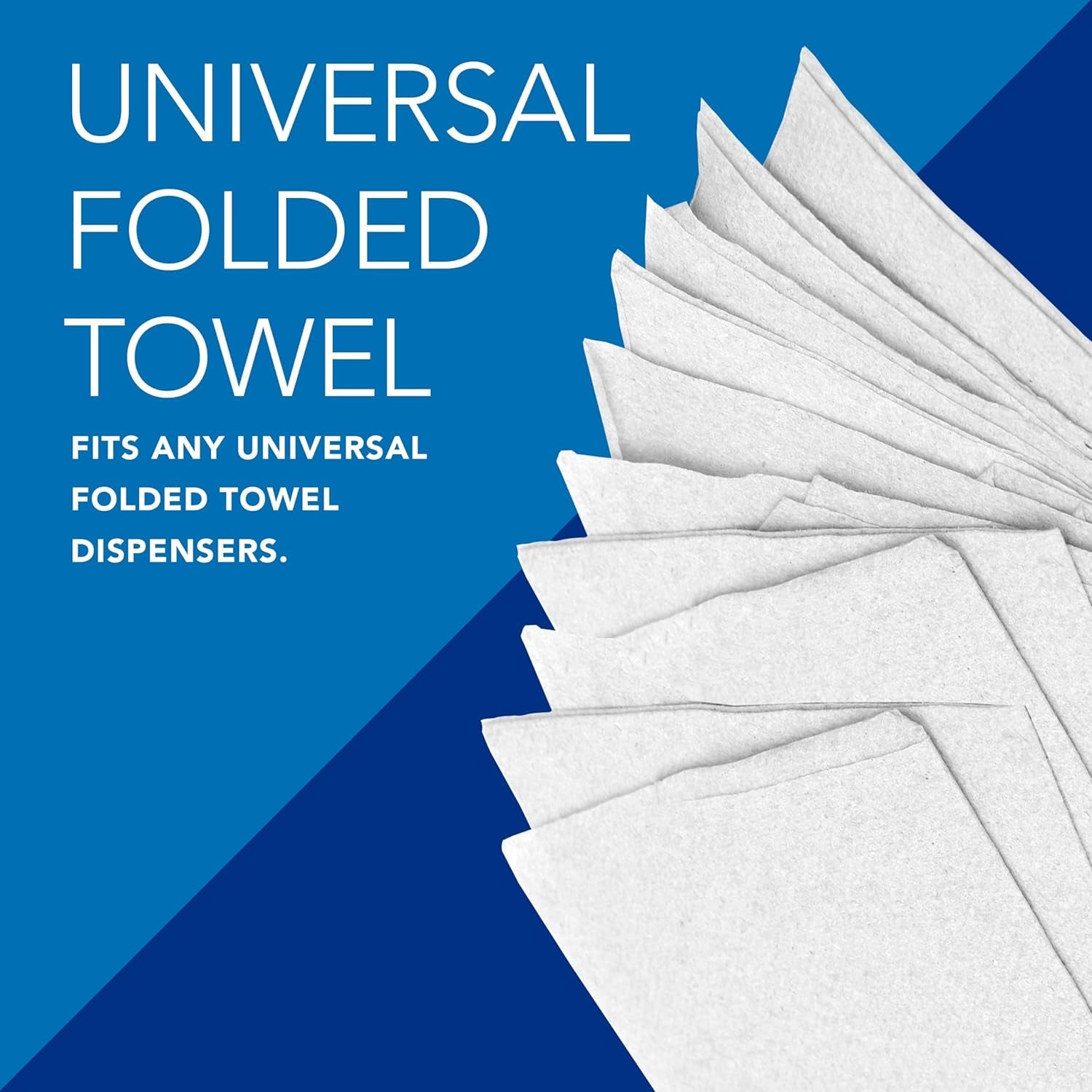 Universal Multifold Paper Towels, Bulk (01804), Absorbency Pockets, White, 9.2'X9.4' Towel, Compressed (250 Sheets/Pack, 16 Packs/Case, 4,000 Sheet Total)