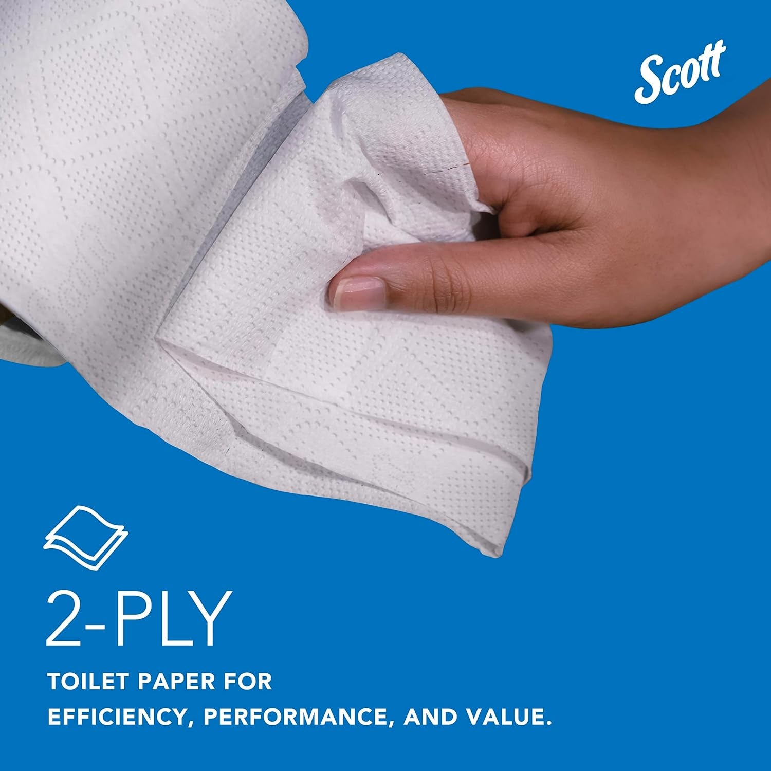 Standard Roll Bulk Toilet Paper (04460), 2-Ply, Elevated Design, White, Individually Wrapped (80 Rolls of 550 Sheets, 44,000 Sheet Total)