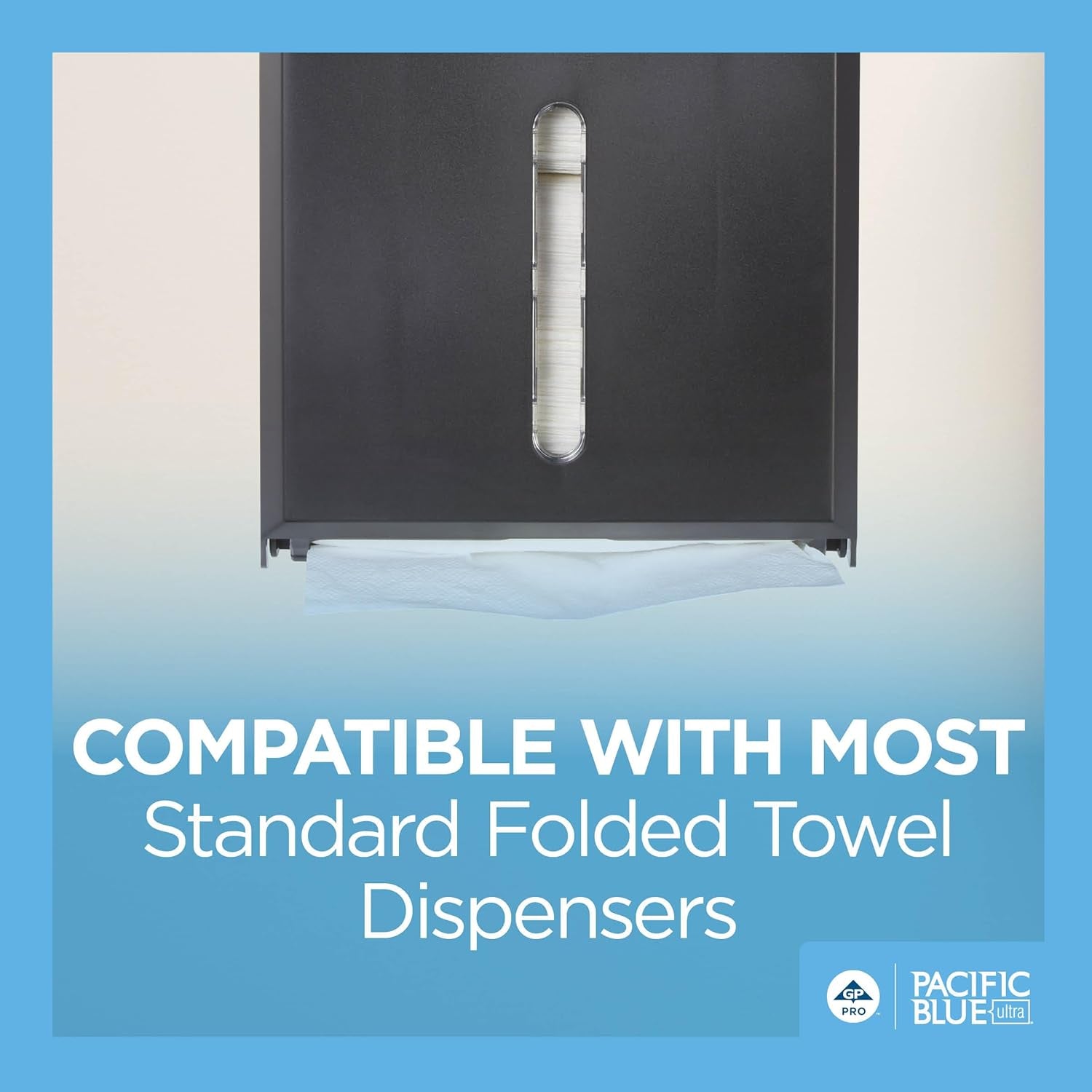 Pacific Blue Ultra Big Z-Fold Paper Towels by GP PRO (), White, 20887, 220 Paper Towels per Pack, 10 Packs per Case (2200 Total), 10.20'' X 10.80