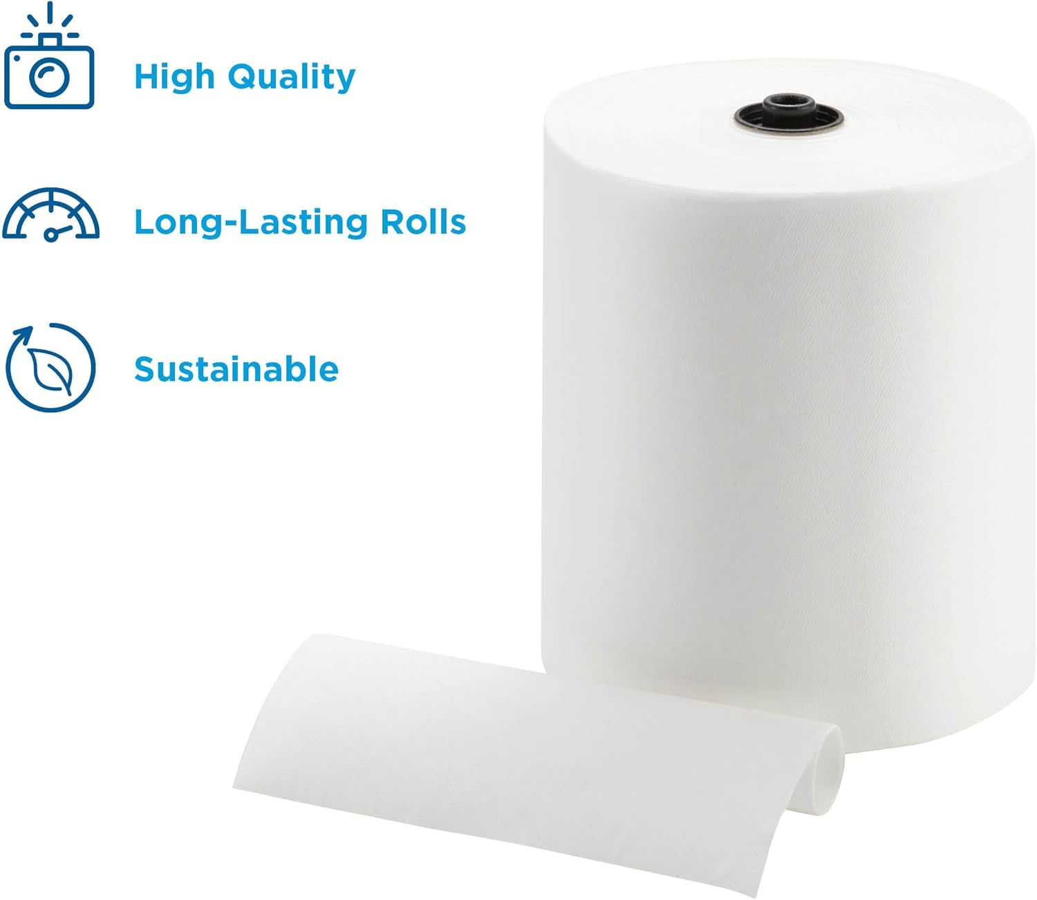 Enmotion 8" Recycled Paper Towel Rolls by GP PRO, White, 700 Feet per Roll, 6 Bulk Paper Towel Rolls per Case, 89430