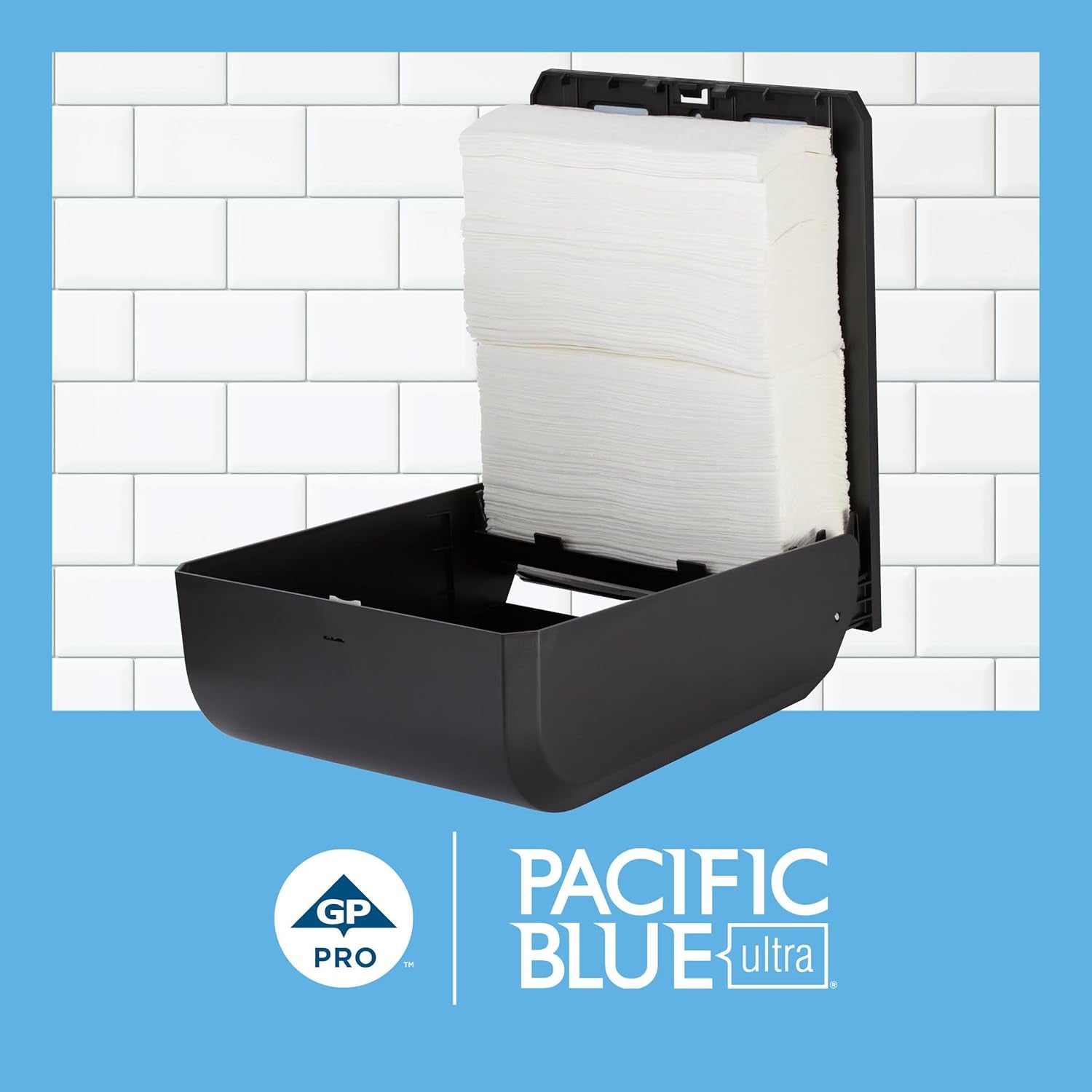 Pacific Blue Ultra Big Z-Fold Paper Towels by GP PRO (), White, 20887, 220 Paper Towels per Pack, 10 Packs per Case (2200 Total), 10.20'' X 10.80