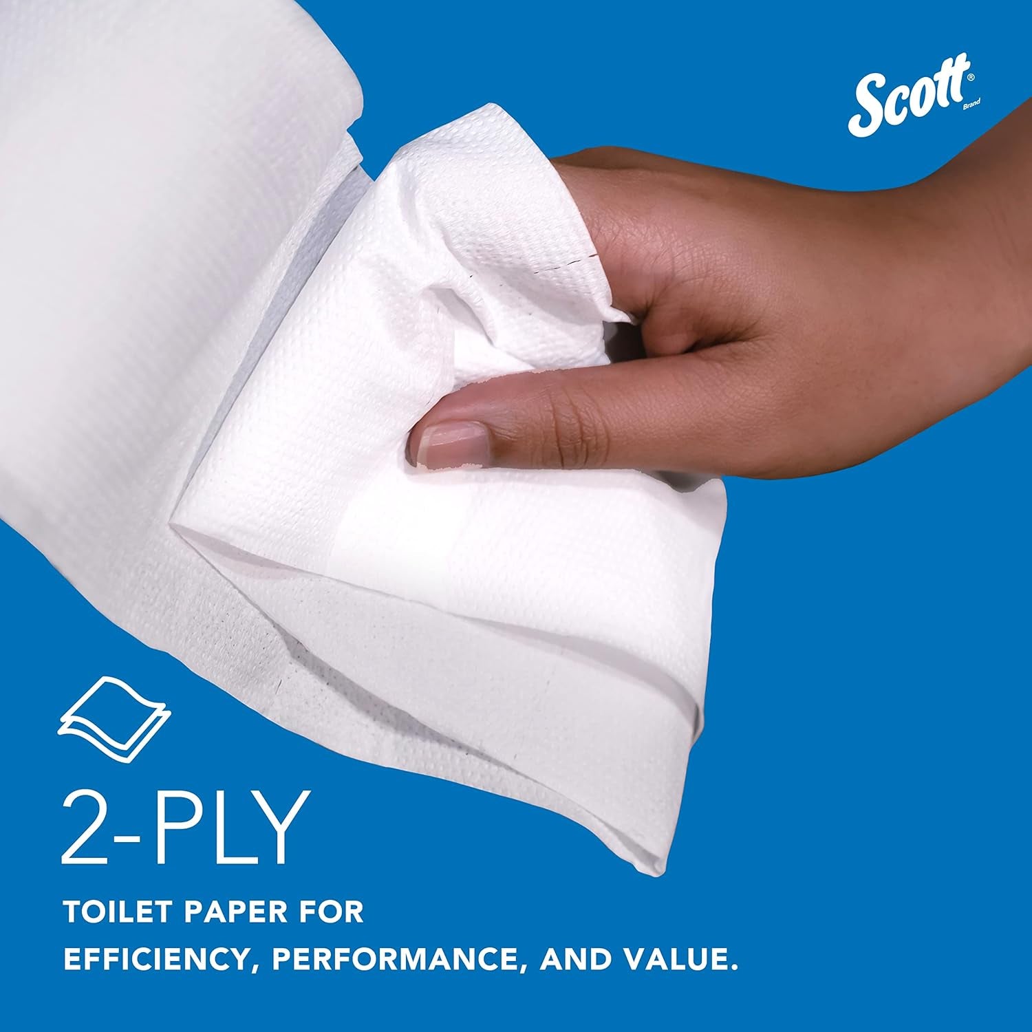 100% Recycled Fiber High-Capacity Jumbo Roll Bulk Toilet Paper (67805), 2-Ply, White, Non-Perforated (12 Rolls at 1,000' Each, 12,000'/Case)