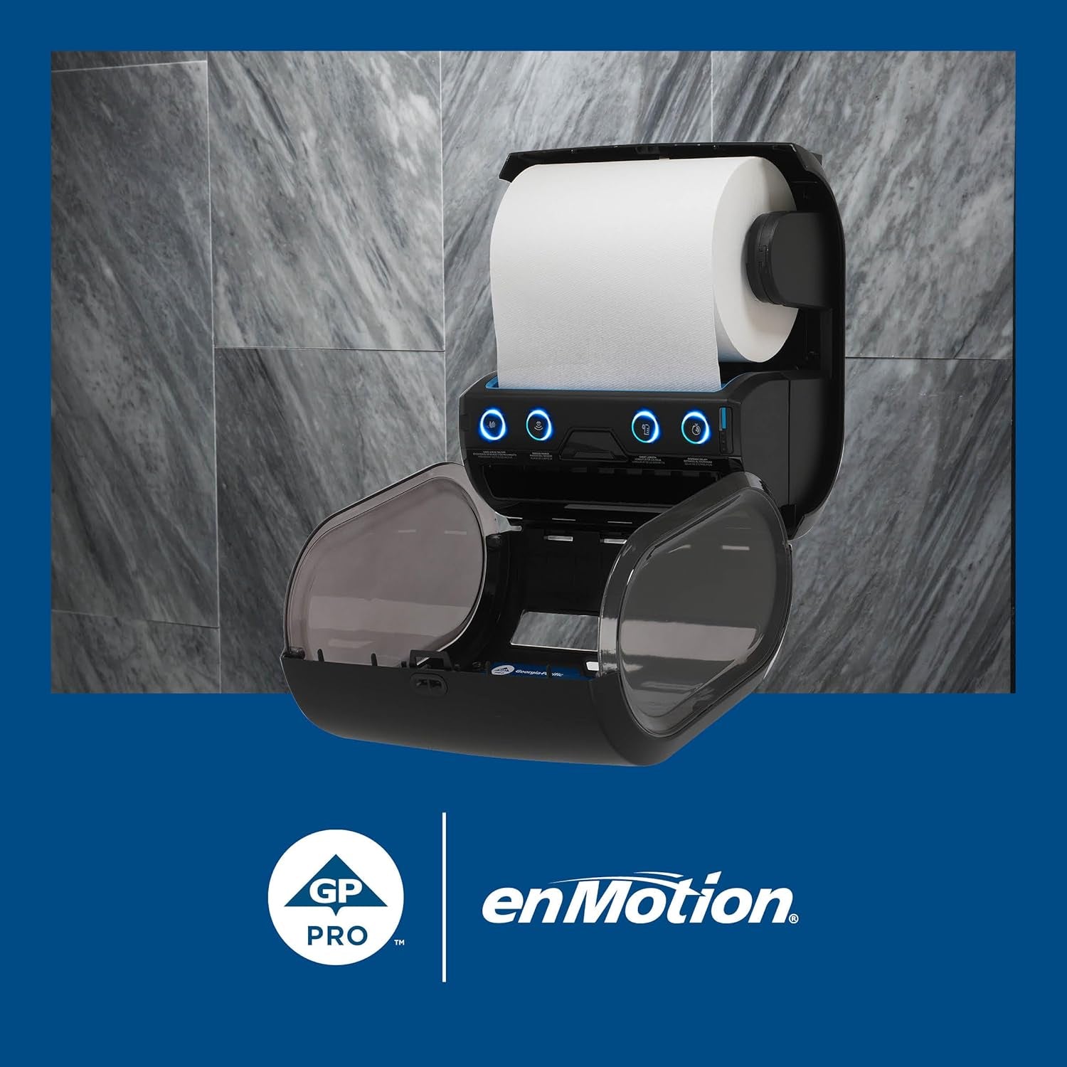 Enmotion Flex 8" Paper Towel Rolls by GP PRO, White, 550 Feet per Roll, 6 Bulk Paper Towel Rolls per Case, 89720