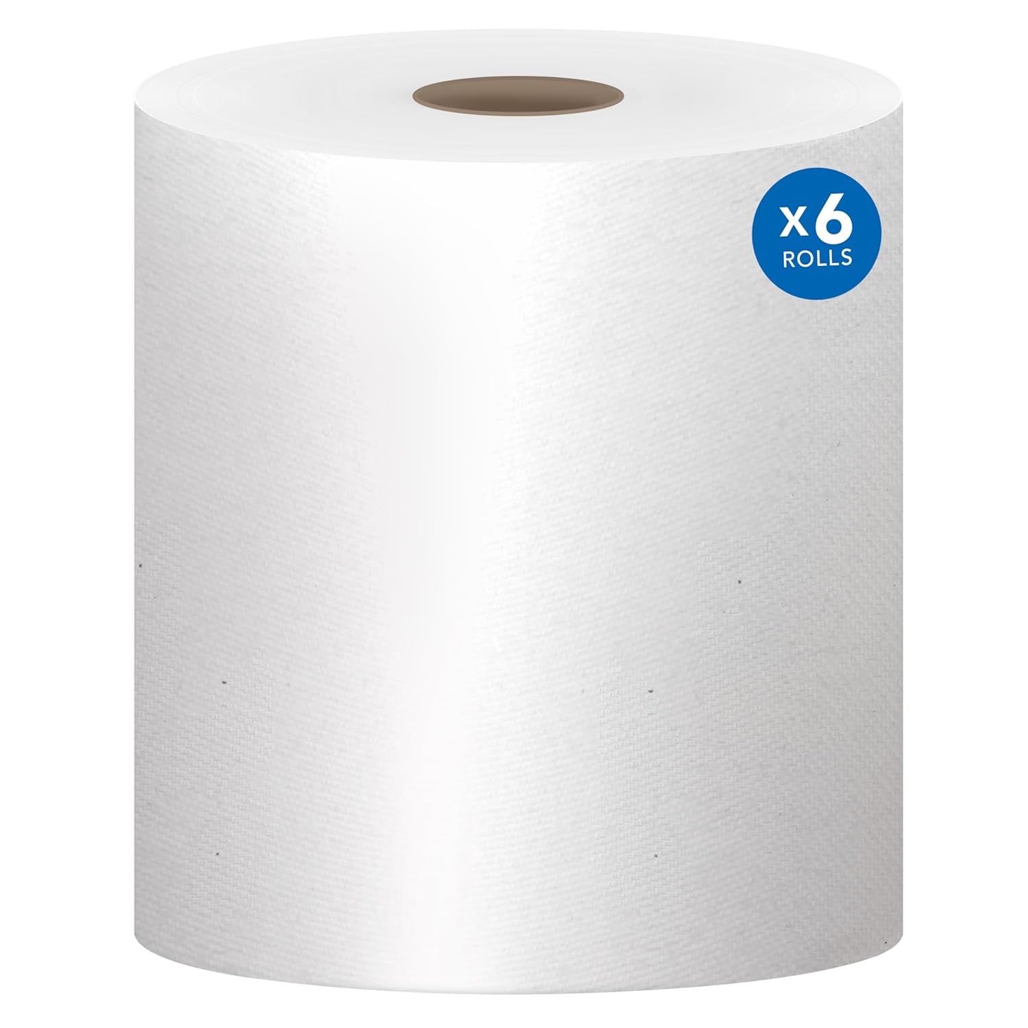 Professional Essential Universal High-Capacity Hard Roll Paper Towels, Bulk (01005), 8" Long, 1.5" Core, Absorbency Pockets, White (6 Rolls at 1,000' Each, 6,000'/Case)