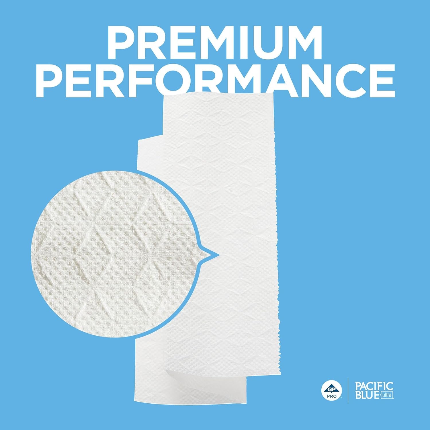 Pacific Blue Ultra Big Z-Fold Paper Towels by GP PRO (), White, 20887, 220 Paper Towels per Pack, 10 Packs per Case (2200 Total), 10.20'' X 10.80