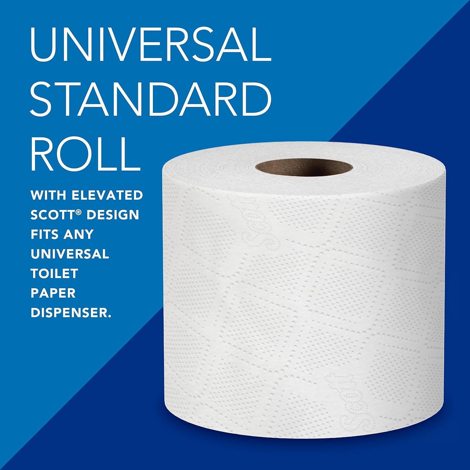 Standard Roll Bulk Toilet Paper (04460), 2-Ply, Elevated Design, White, Individually Wrapped (80 Rolls of 550 Sheets, 44,000 Sheet Total)