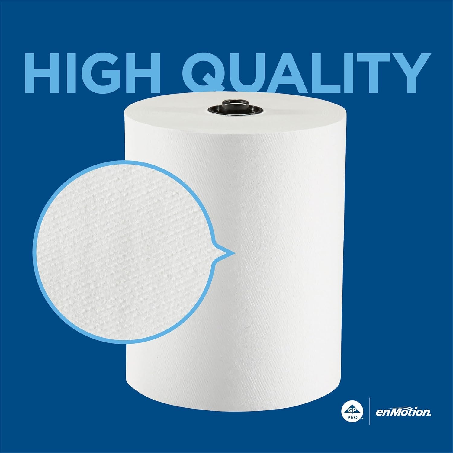 Enmotion Flex 8" Paper Towel Rolls by GP PRO, White, 550 Feet per Roll, 6 Bulk Paper Towel Rolls per Case, 89720