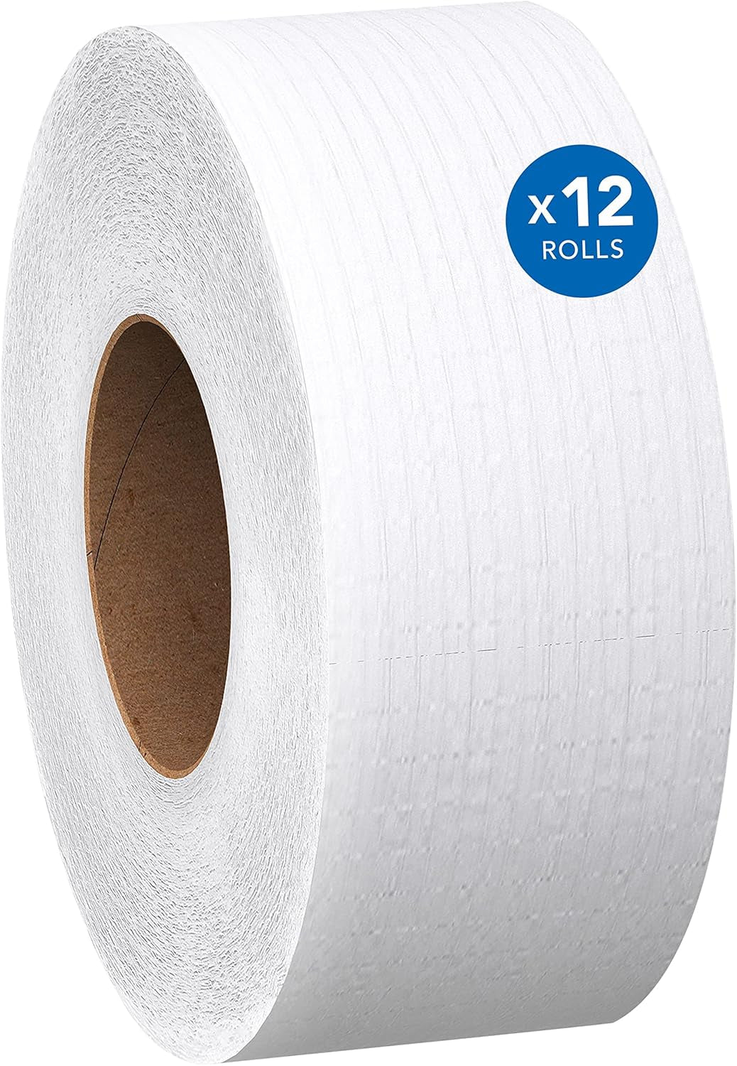 100% Recycled Fiber High-Capacity Jumbo Roll Bulk Toilet Paper (67805), 2-Ply, White, Non-Perforated (12 Rolls at 1,000' Each, 12,000'/Case)