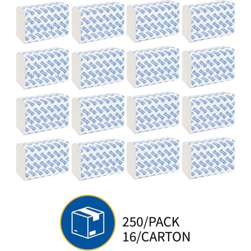 Genuine Joe® Multifold Paper Towels, 250 Towel Packs, 16 Packs (GJO21100)