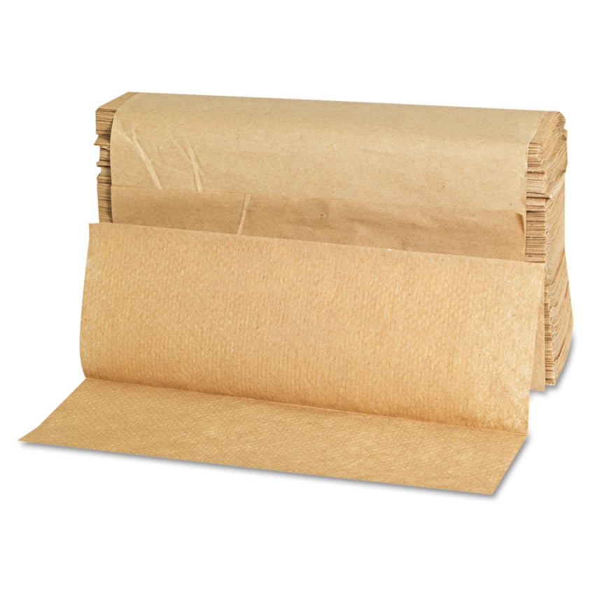 GEN® Multifold Paper Towels, 1-Ply, Brown, 4000 Towels (GEN1508)