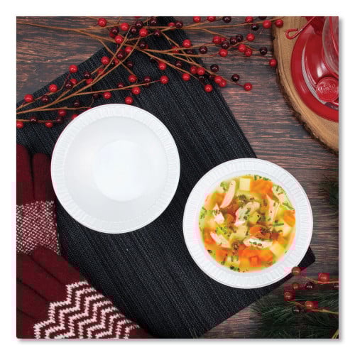 Dart Concorde Foam Bowl, 10, 12 oz, White, 125/Pack, 8 Packs/Carton (12BWWCR)