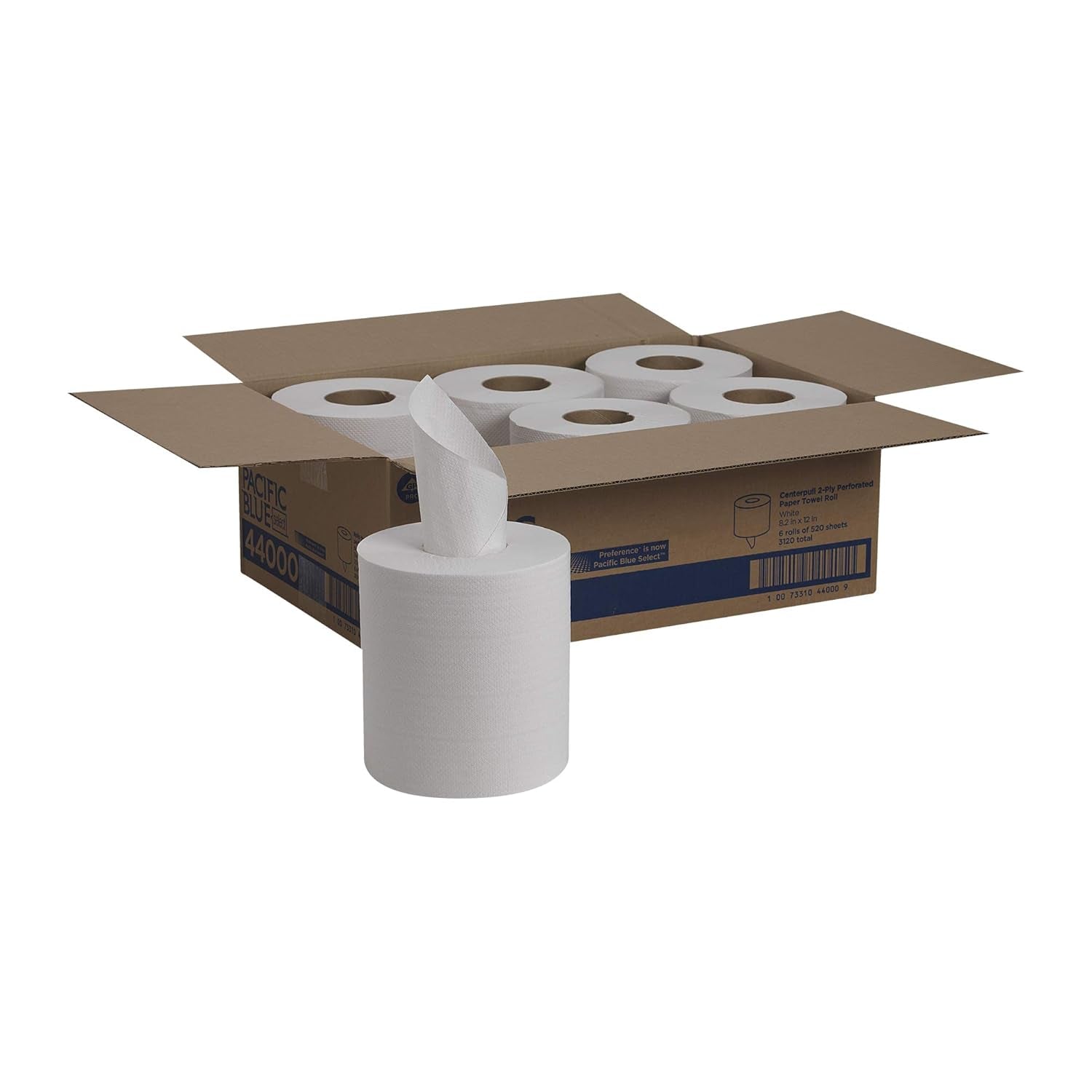 Pacific Blue Select Centerpull 2-Ply Paper Towels (Previously Branded Preference) by GP PRO (), White, 44000, 520 Sheets per Roll, 6 Rolls per Case